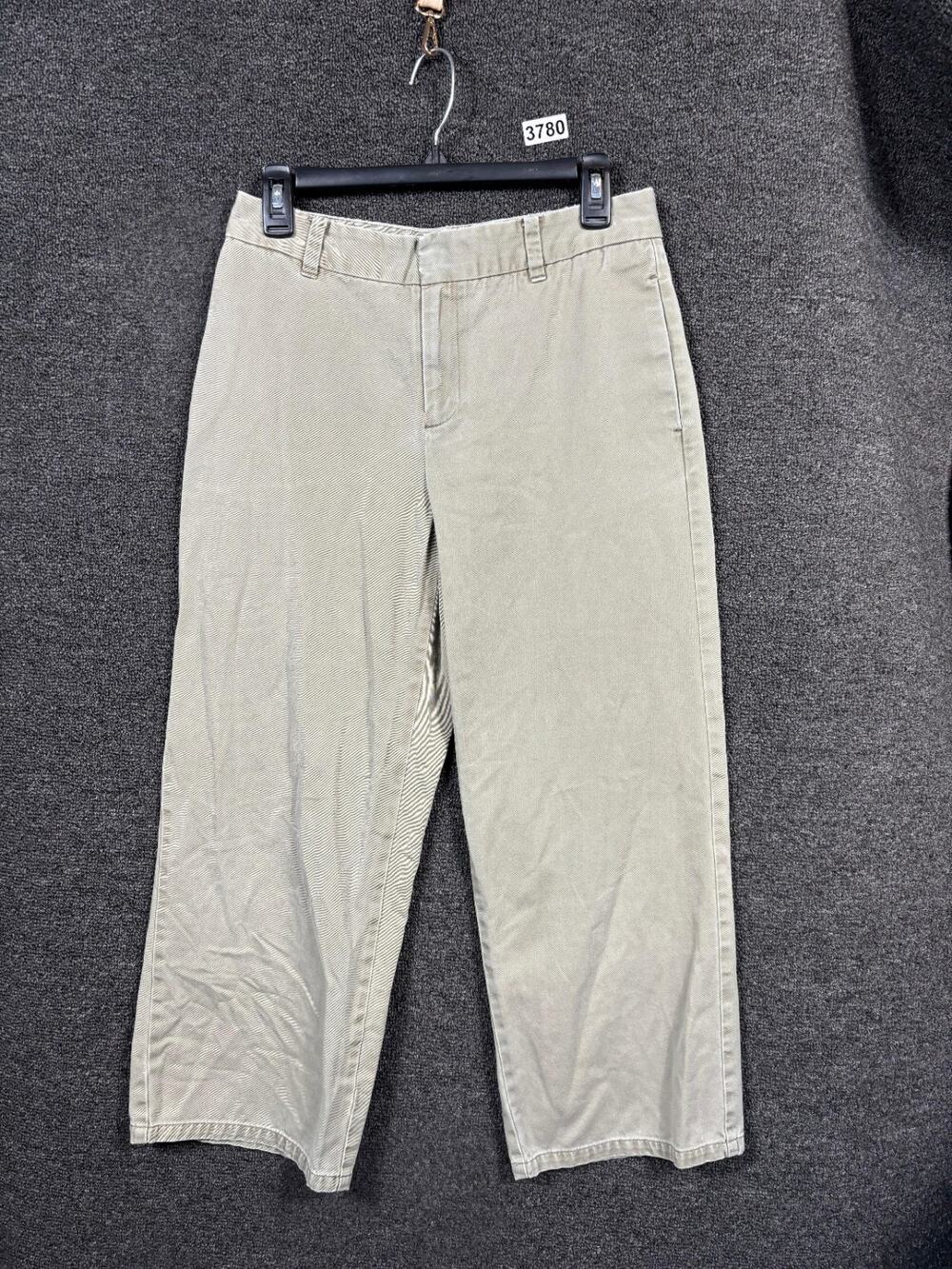 Gap Capri Pants Womens Size 6 Beige Straight Leg Stretch High Rise